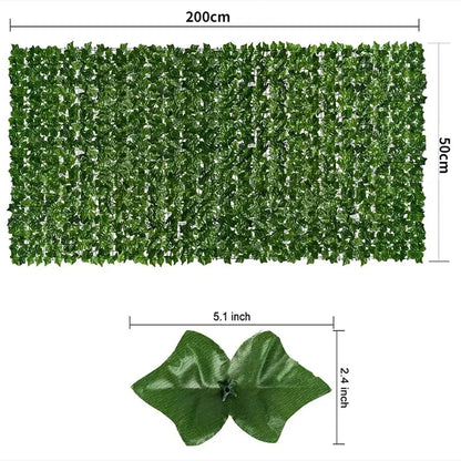 Decorative Wall Panels - Artificial Ivy Hedge Fence Screen for Home & Garden Décor