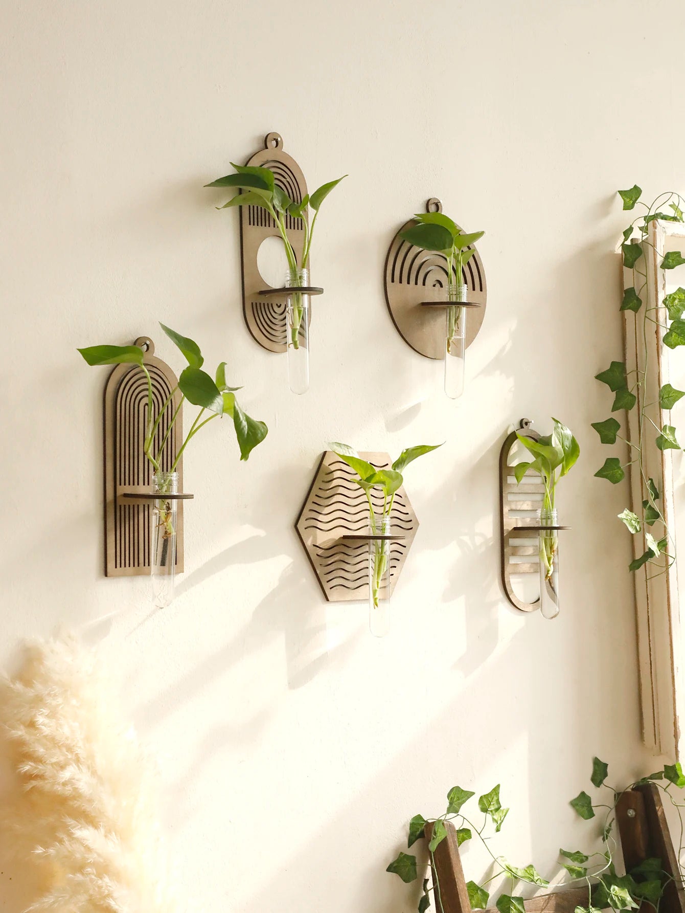 Elevate Your Home Decor with a Stylish Wooden Wall Vase