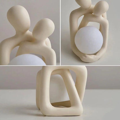 Heartwarming Loving Couple Resin Statue: A Timeless Home Accessory for Modern Interior Design Accents