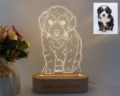 Custom 3D Photo Lamp: A Personalized Home Accessory for Unique Gifts and Interior Design Accents