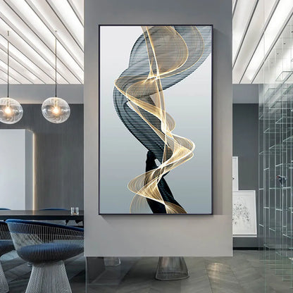 Abstract Black Yellow Diamond Painting – Elegant Home Accessories for Modern Interior Design Accents | Free Worldwide Shipping!