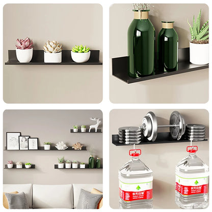 Floating Shelves – Aluminum Alloy Wall-Mounted Shelves for Modern Home & Bathroom Storage