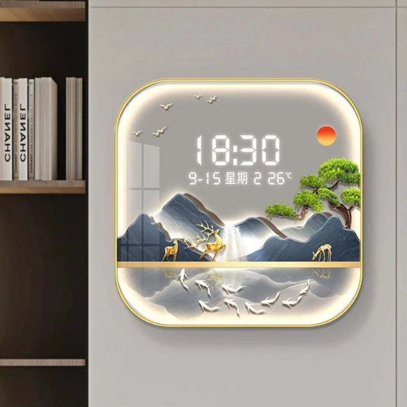 Stylish Digital Wall Clock – The Perfect Blend of Functionality & Elegance for Your Home