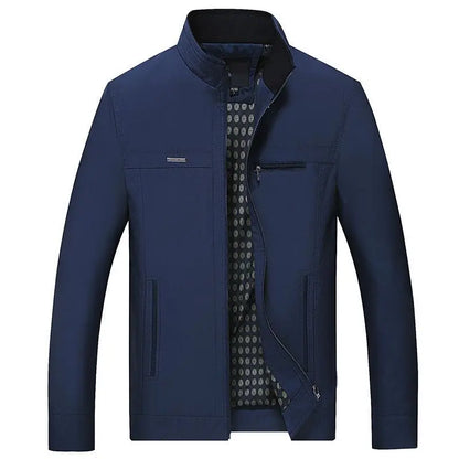 Thin Solid Color Social Jackets for Men Causal Business Jacket Men Quality Formal Office Dress Jacket Coat Male Autumn Spring