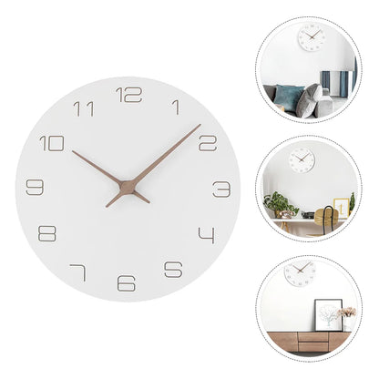 Artistic Wooden Wall Clock | Elegant Home Decor for Living Rooms