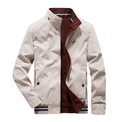 DIMUSI Autumn Men's Double-sided Military Jacket Casual Man Cotton Business Coats Fashion Men Multi-pocket Jackets Clothing 8XL