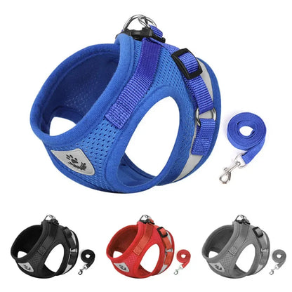 Adjustable Reflective Cat Harness & Leash Set – Escape-Proof, Comfortable & Safe for Daily Adventures