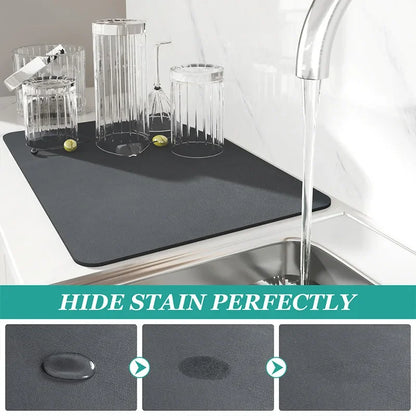 Home Decor Sale Super Absorbent Kitchen Draining Mat for Home Accessories Bathroom Panel Art Interior Design Accents Cut Cost of Living