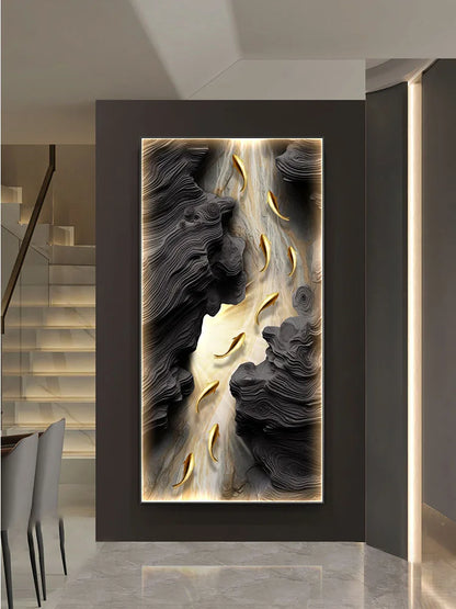 Elegant Modern Wall Decoration LED Mural Lamp – Transform Your Home with Stylish Multi-Panel Wall Art