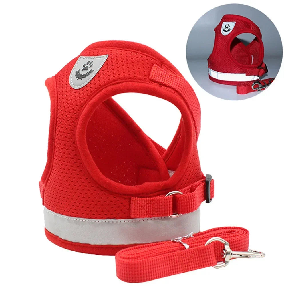 Adjustable Reflective Cat Harness & Leash Set – Escape-Proof, Comfortable & Safe for Daily Adventures