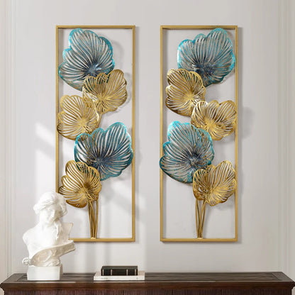 Transform Your Space with Elegant Multi-Panel Wall Art - Luxury Wrought Iron Flower Wall Mural