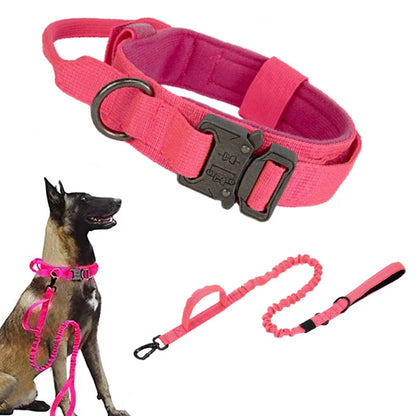 Durable Tactical Dog Collar & Leash Set – Built for Strength, Comfort & Full Control
