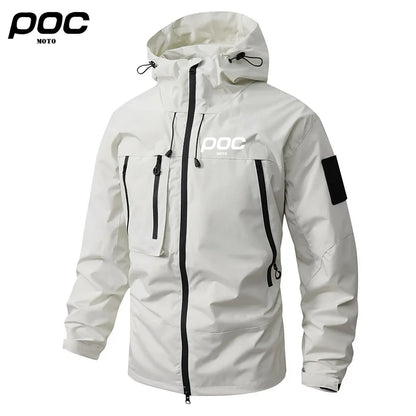 2025 MOTO POC Hiking Jacket Male Motocross Clothing Mountain Bike Waterproof Coat Bicycle Outerwear Chaqueta Cortavientos Hombre
