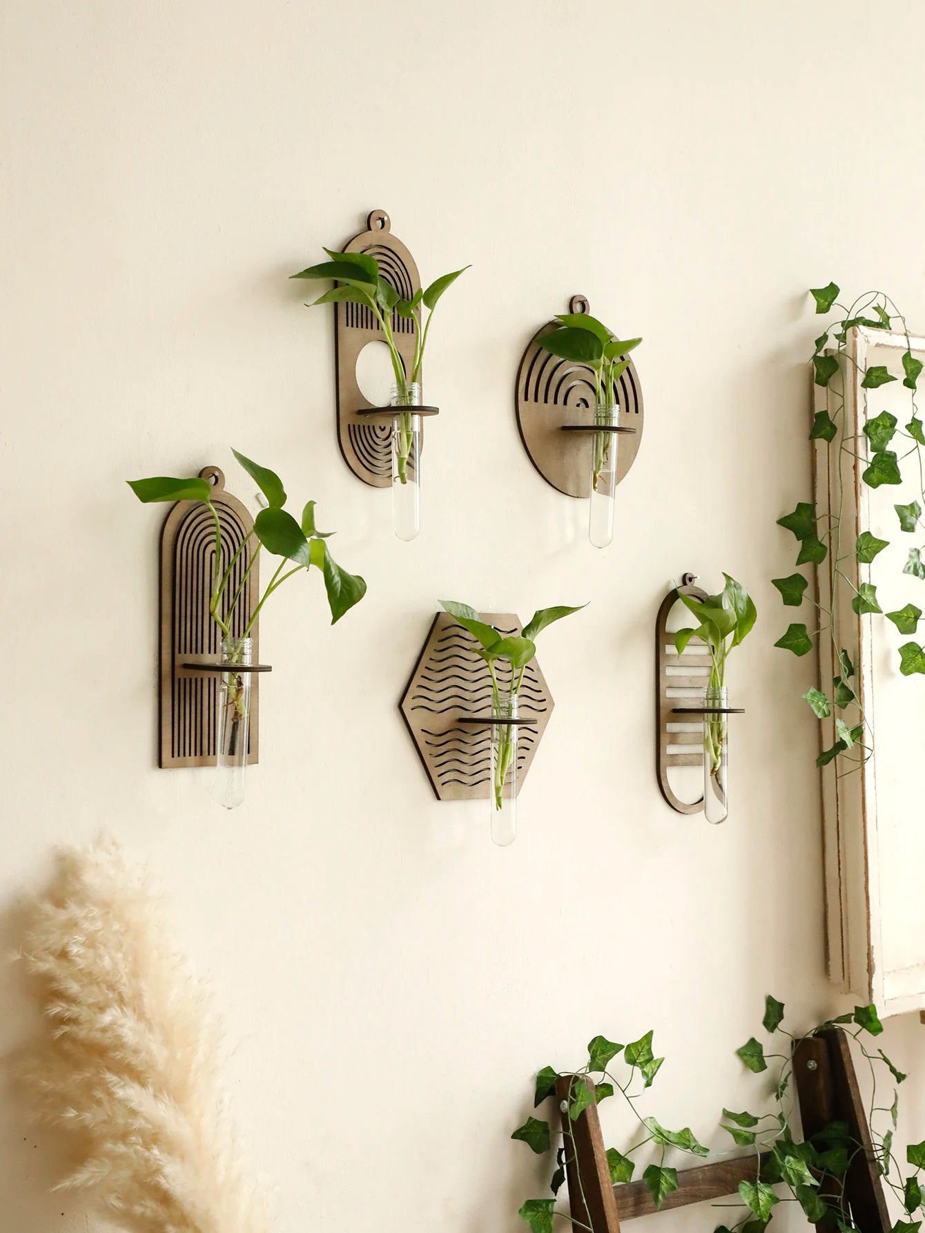 Elevate Your Home Decor with a Stylish Wooden Wall Vase