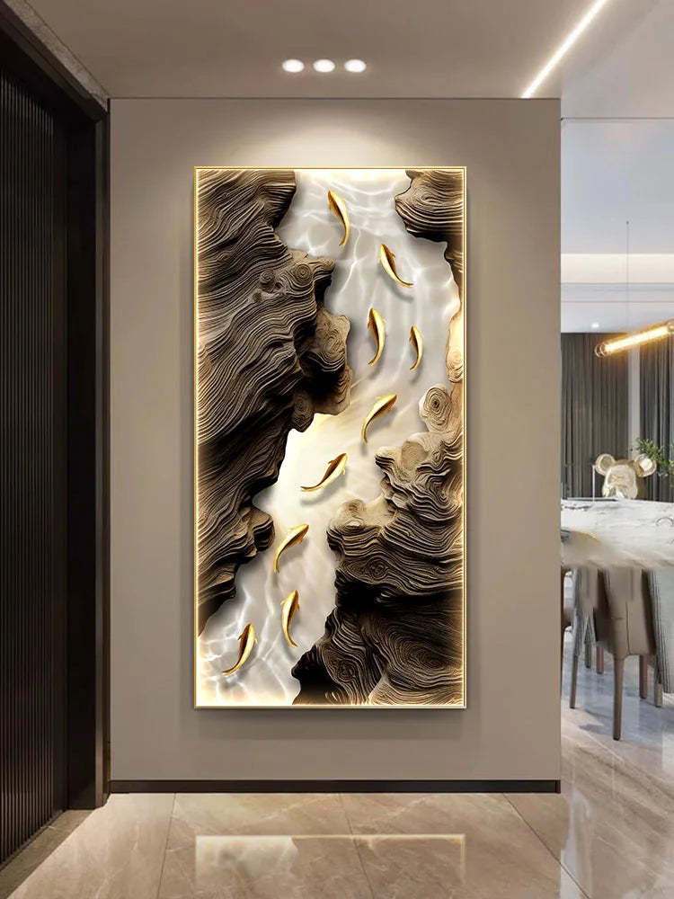 Elegant Modern Wall Decoration LED Mural Lamp – Transform Your Home with Stylish Multi-Panel Wall Art