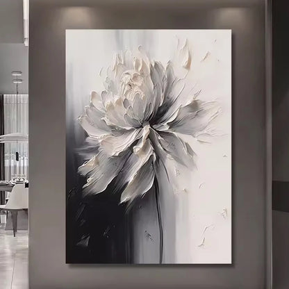 Transform Your Space with 100% Handpainted Knife Flower Oil Painting - Modern Wall Art for Home Decor