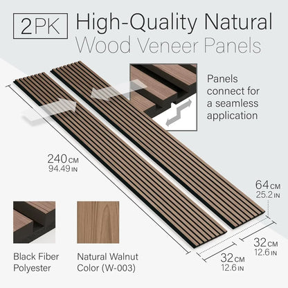 Decorative Acoustic Wood Wall Panels - Stylish Noise-Reducing Solution for Modern Interiors