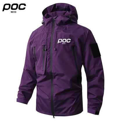 2025 MOTO POC Hiking Jacket Male Motocross Clothing Mountain Bike Waterproof Coat Bicycle Outerwear Chaqueta Cortavientos Hombre