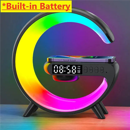 Multifunctional Wireless Charging Dock with Speaker and RGB Night Lamp: Your Home Accessories Upgrade