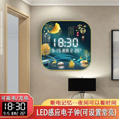 Stylish Digital Wall Clock – The Perfect Blend of Functionality & Elegance for Your Home