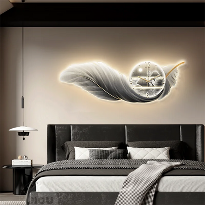 Illuminate Your Living Space: Minimalist LED Luxury Wall Clock for Modern Home Accessories