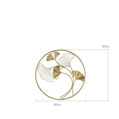 Elegant Chinese Ginkgo Leaf Metal Wall Art – Transform Your Home with Luxury Wall Decor