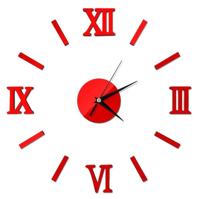 Enhance Your Home Decor with a Timeless Acrylic Roman Numeral Wall Clock