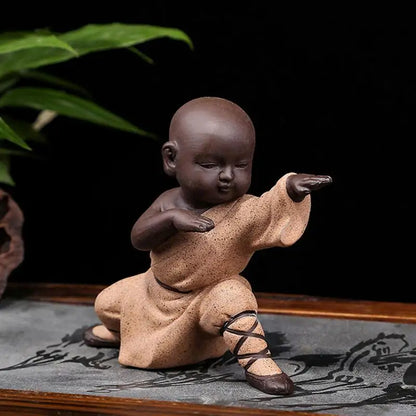 Kung Fu Monk Figurines for Home Accents & Positive Energy