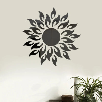 Brighten Your Space with Sun Shaped Mirror Wall Stickers - Stunning Home Decor with Free Shipping!