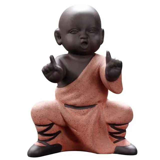 Kung Fu Monk Figurines for Home Accents & Positive Energy