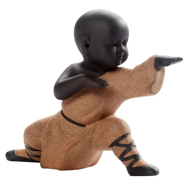 Kung Fu Monk Figurines for Home Accents & Positive Energy