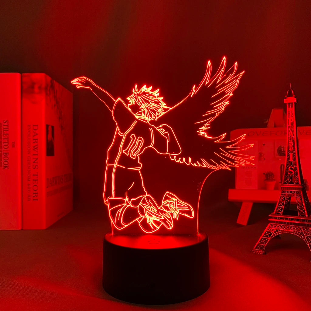 Captivating Manga Haikyuu 3D Lamp: Perfect Room Decor for Anime Fans