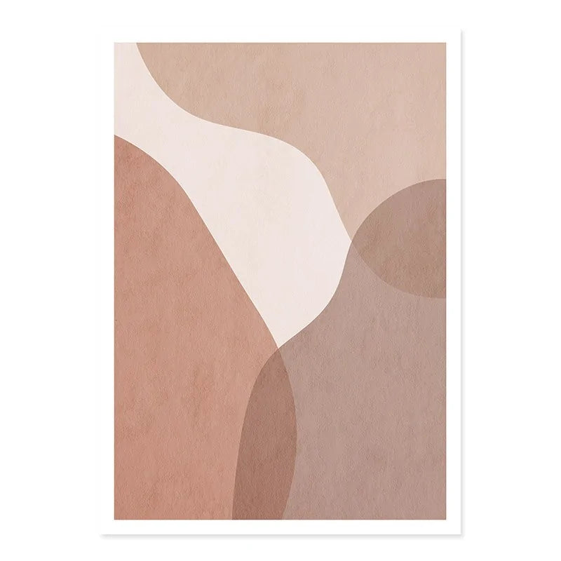 Elevate Your Space with Abstract Beige Geometric Canvas Wall Art – Free Shipping Worldwide