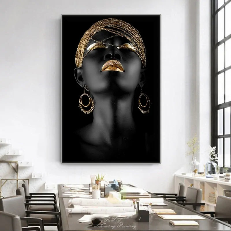 Transform Your Space with Modern Art Canvas African Black Woman Posters | Premium HD Prints