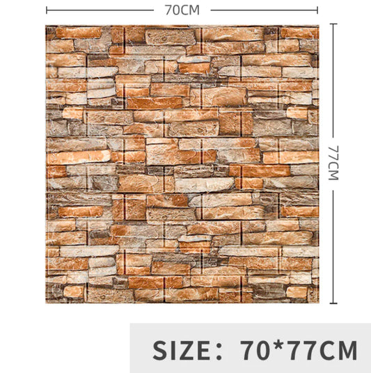 Transform Your Home with Realistic Brick Pattern Wall Stickers