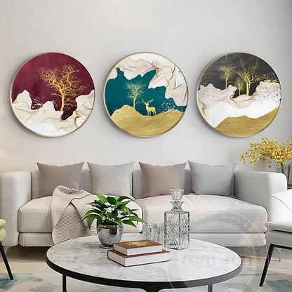 Transform Your Home Decor with Vibrant Abstract Circle Canvas Paintings