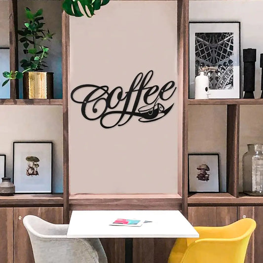 Charming Coffee Wall Sign: Perfect Home Decor for Coffee Lovers