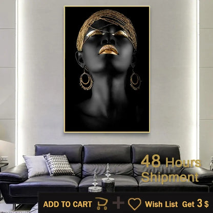 Transform Your Space with Modern Art Canvas African Black Woman Posters | Premium HD Prints